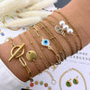 18K gold plated Stainless steel  Evil Eye bracelet