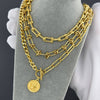 "Gold-plated necklace with an infinity symbol pendant, symbolizing eternal elegance."