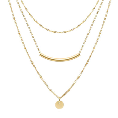 Gold-plated necklace with an infinity symbol pendant, symbolizing eternal elegance.