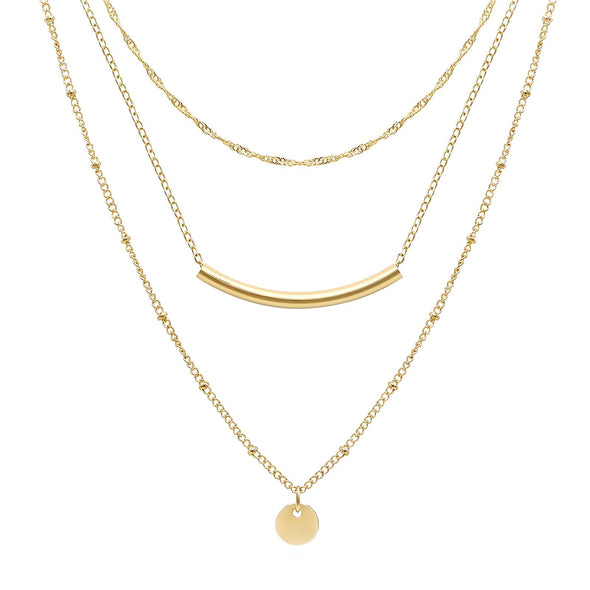 Gold-plated necklace with an infinity symbol pendant, symbolizing eternal elegance.