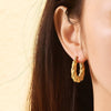 18K Gold-Plated Earrings with Modern Design | Tarnish-Resistant