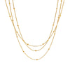 Pendant necklace with a teardrop-shaped cubic zirconia centerpiece on a sleek chain.