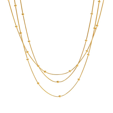 Pendant necklace with a teardrop-shaped cubic zirconia centerpiece on a sleek chain.