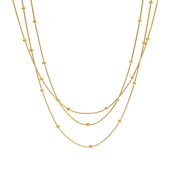 Pendant necklace with a teardrop-shaped cubic zirconia centerpiece on a sleek chain.